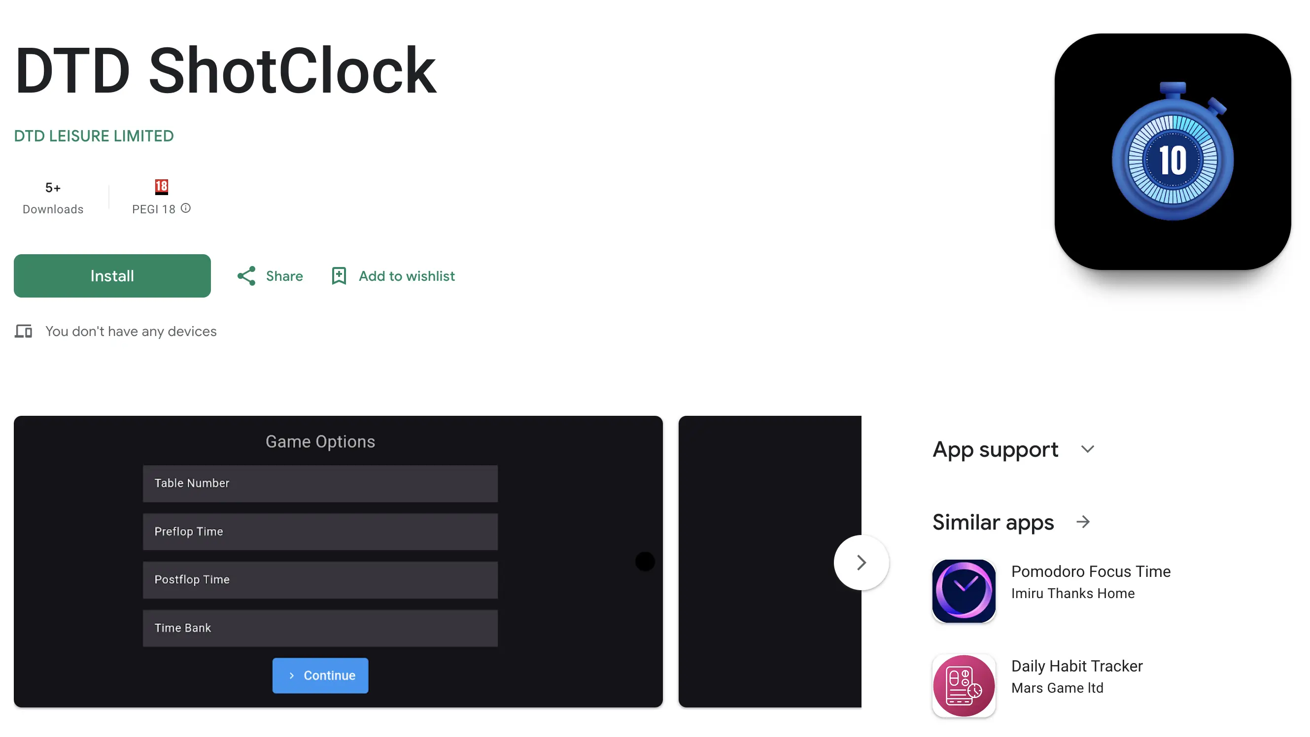 Shotclock Google Play